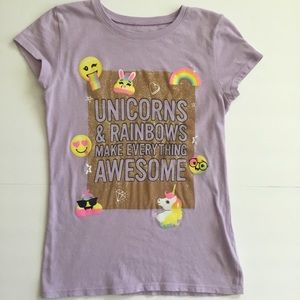 Children’s Place Girl’s T-Shirt Unicorn’s Size M
